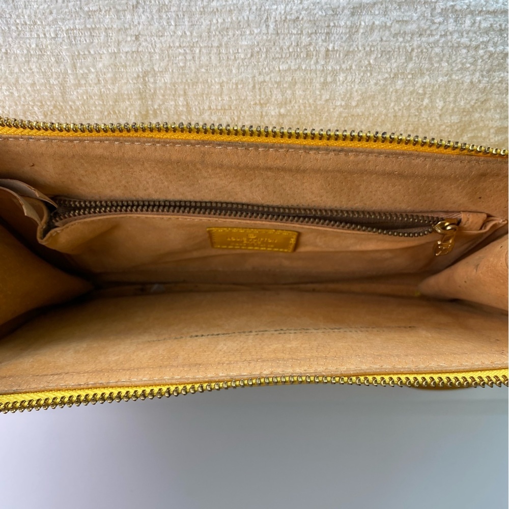 Vintage Louis Vuitton Yellow Epi Leather Pochette Clutch Bag - Picture 9 of 15